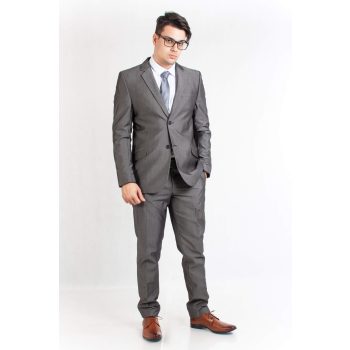 Szürke öltöny (slim fit) – magyar termék