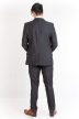 Sötétszürke/fekete öltöny (slim fit) – magyar termék