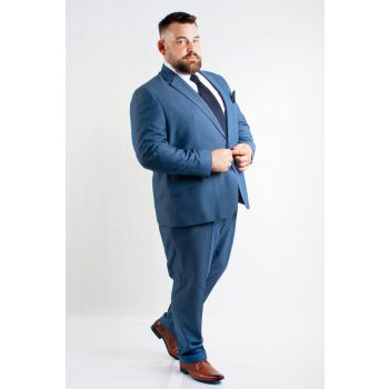 Plus size öltöny (kék) – magyar termék