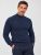 Férfi kötött félgarbó sötétkék