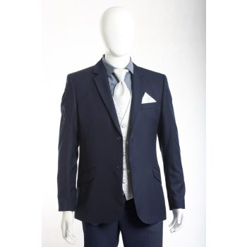   Elegáns ceremónia mellény szett, apró indamintás (ezüst színű)