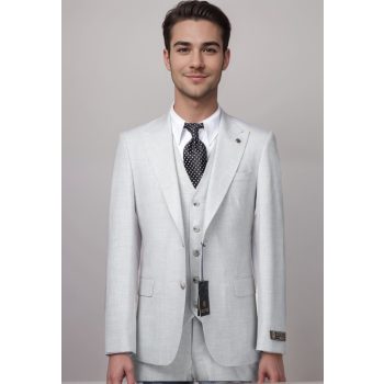 3 részes öltöny v.szürke  slim fazon