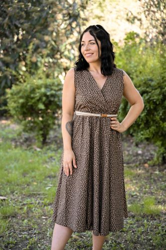 pöttyös midiruha övvel barna