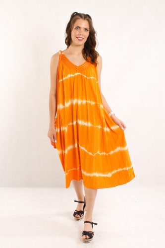 Batikolt ruha narancs