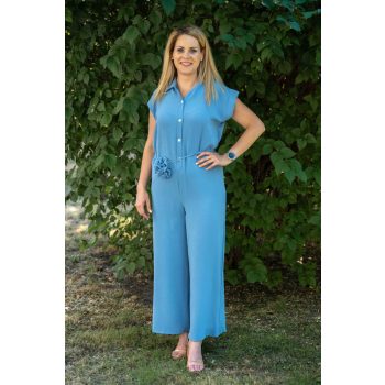 Overál rózsás övvel  türkiz