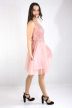 Rövid, csipkés, tüll aljú alkalmi ruha (mályva rózsaszín)