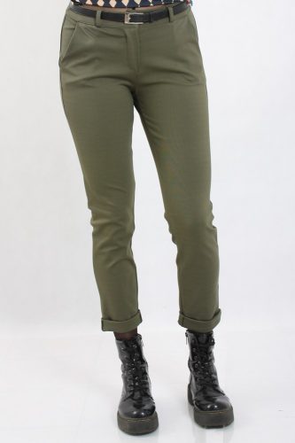 Zöld színű elasztikus nadrág
