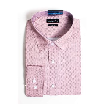 mintás mályavszínű ing slim fazon