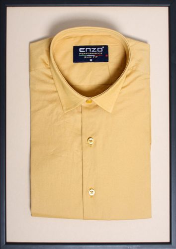 ENZO rövidujjú mustársárga  ing