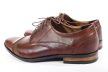 Férfi alkalmi cipő – valódi bőr (díszbetétes, barna) – lengyel termék