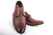 Férfi alkalmi cipő – valódi bőr (barna, texturált) – lengyel termék
