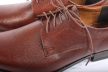 Férfi alkalmi cipő – valódi bőr (barna, texturált) – lengyel termék