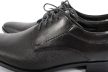 Férfi alkalmi cipő – valódi bőr (fekete, texturált) – lengyel termék
