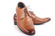 Férfi alkalmi cipő – valódi bőr (barna) – lengyel termék
