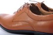 Férfi alkalmi cipő – valódi bőr (barna) – lengyel termék